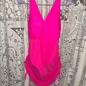 Women's Vibrant Pink One Piece Swimsuit